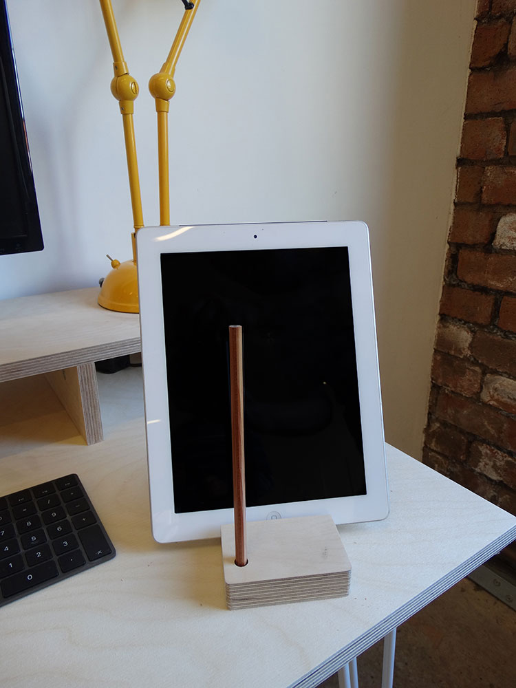 Slab tablet holder