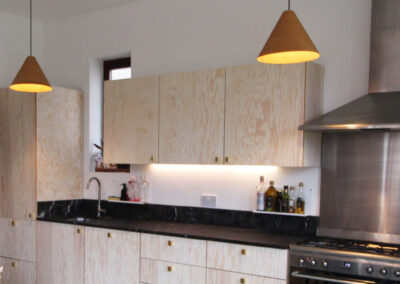European Pine Plywood kitchen with bespoke whitewash by The Life of Ply